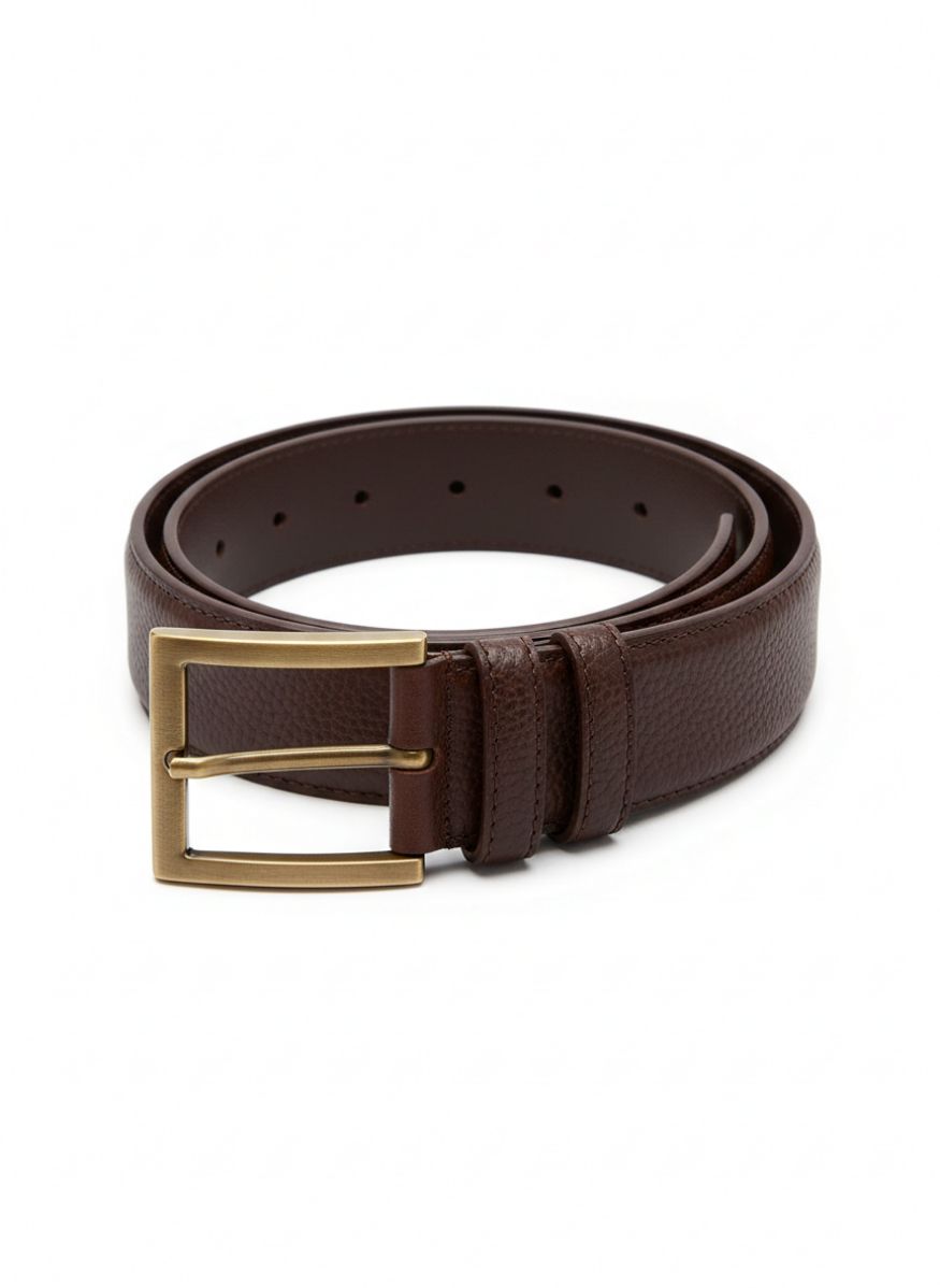 Pebble Grain Leather Belt